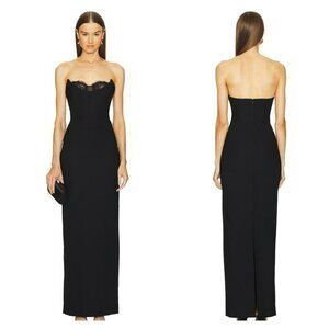Michael Costello xREVOLVE Louisa Gown - Black